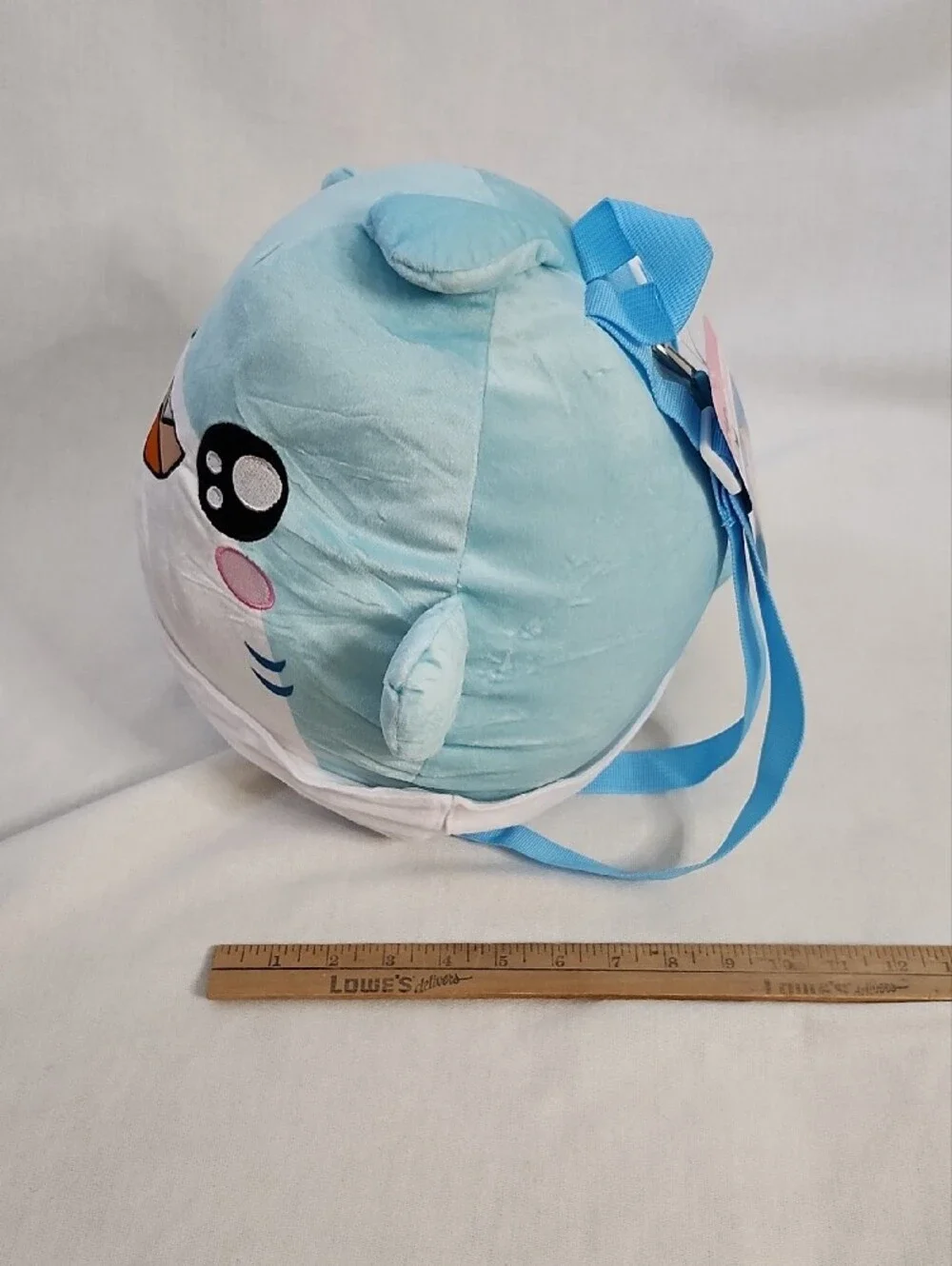 Blue Shark Plush Backpack with Pixar 